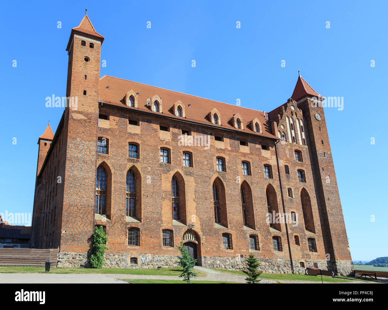 Medieval brick castle of Teutonic Order in Gniew, Gdansk Pomerania, Poland Stock Photo