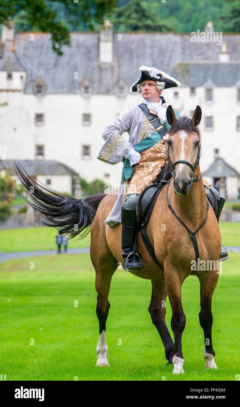 Pictured Reenactor Arran Johnston as Bonnie Prince Charlie Press