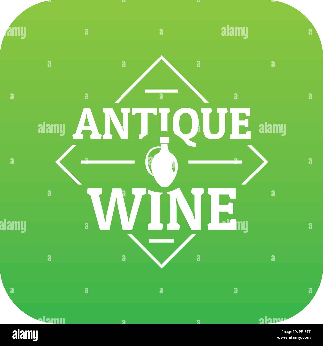 Antique wine icon green vector Stock Vector Image & Art - Alamy