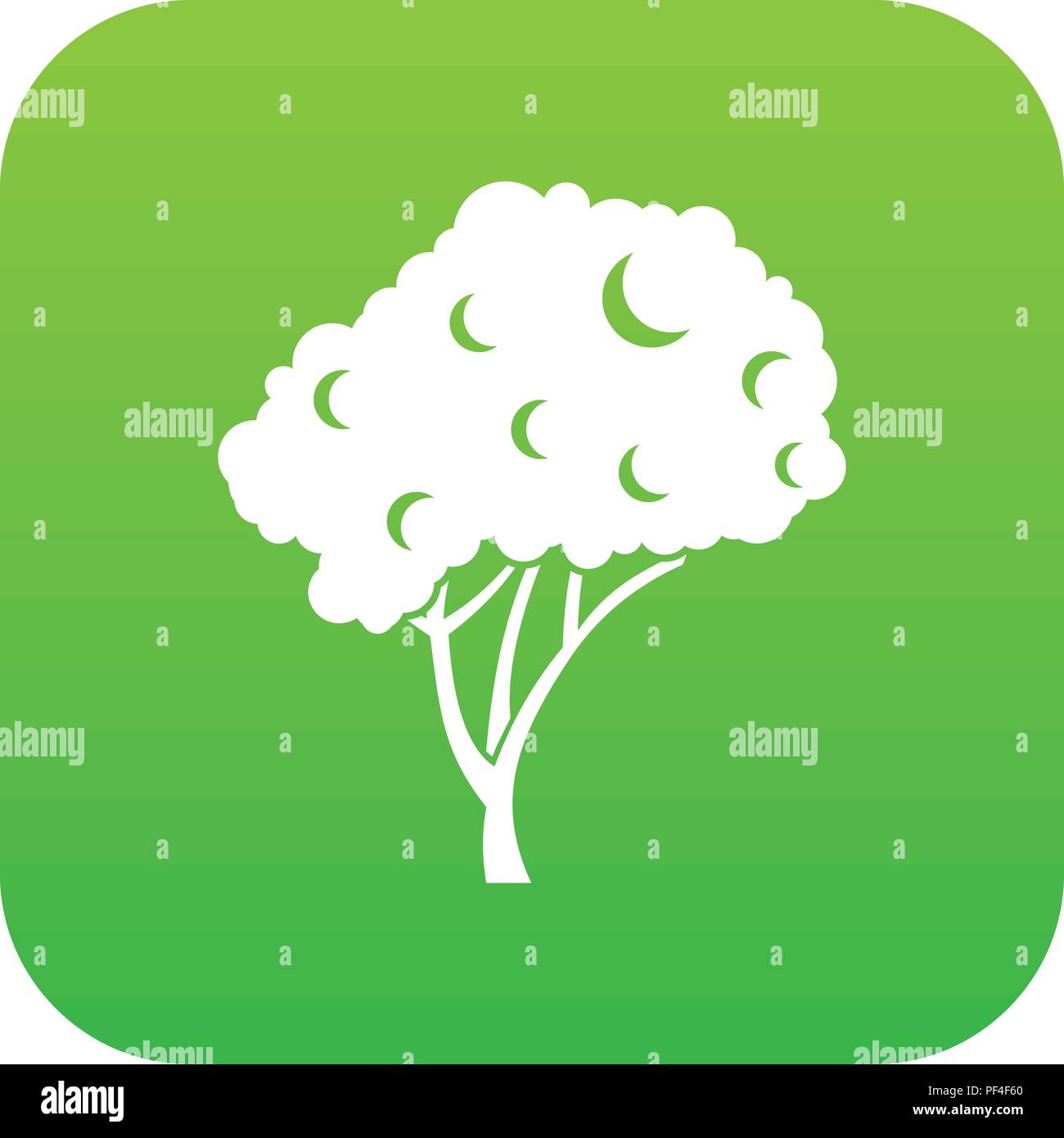 Tree icon digital green Stock Vector Image & Art - Alamy