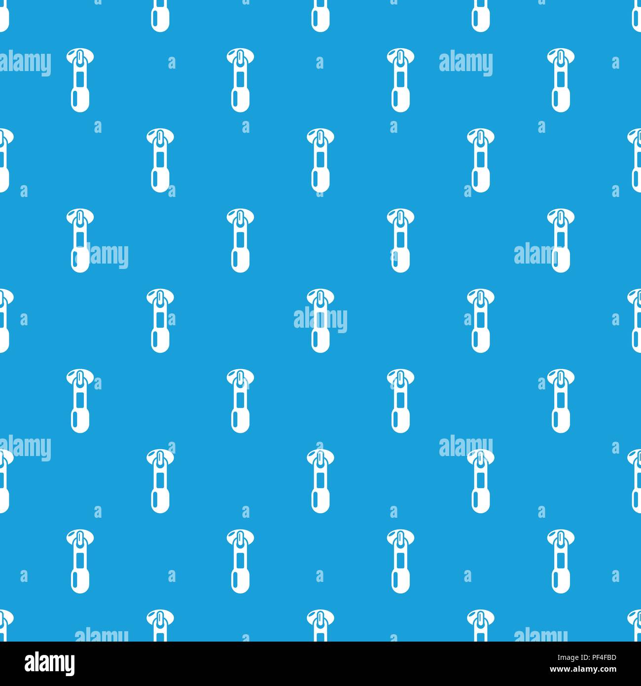 Zip pattern vector seamless blue Stock Vector