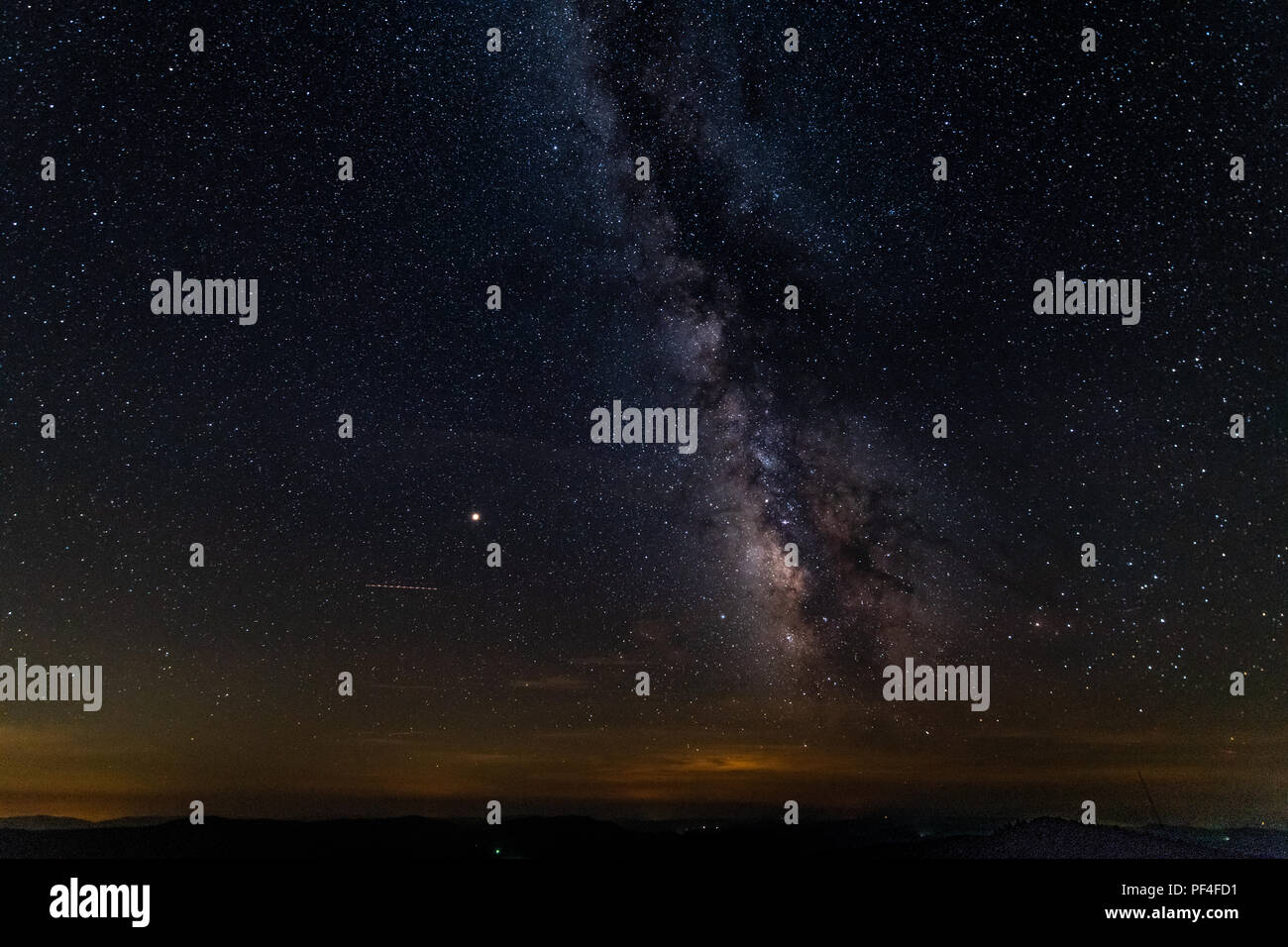 A clear view of the Milky Way from the dark skies of Spruce Knob in