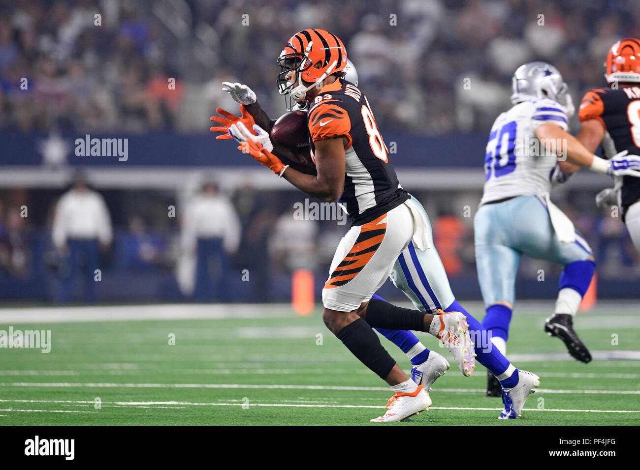 Cincinnati Bengals wide receiver Tyler Boyd (83) before an NFL football  game against the Green Bay Packers in Cincinnati, Sunday, Oct. 10, 2021.  (AP Photo/AJ Mast Stock Photo - Alamy