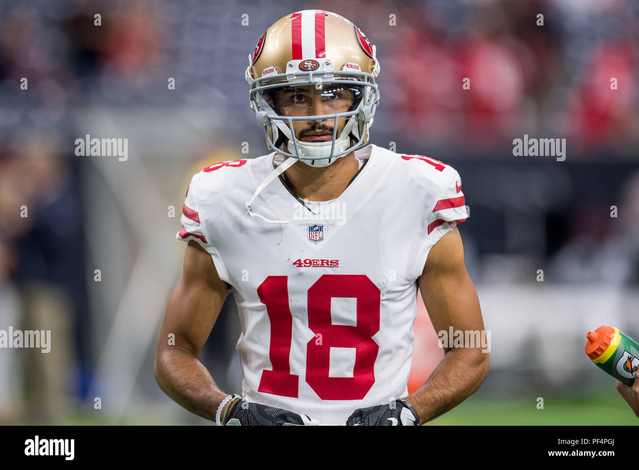 Houston, USA. 18 August 2018. San Francisco 49ers wide receiver