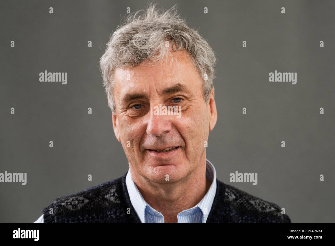 Edinburgh, Scotland, UK; 19  August, 2018. Pictured;  Playright and Poet Donald S Murray. In his book ÒThe Dark StuffÓ, Murray explores landscapes from Lewis and the Highlands to The Netherlands and Australia, unpicking why these landscapes have been represented unfairly in folklore. Credit: Iain Masterton/Alamy Live News Stock Photo