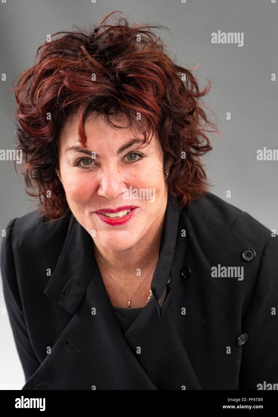 Edinburgh, Scotland, UK; 19  August, 2018. Pictured; Comedian Ruby Wax. Her new book Ò How to be Human: The ManualÓ, shares her tips for having a healthy mind in a world where new equals best and keeping up is tough. Credit: Iain Masterton/Alamy Live News Stock Photo