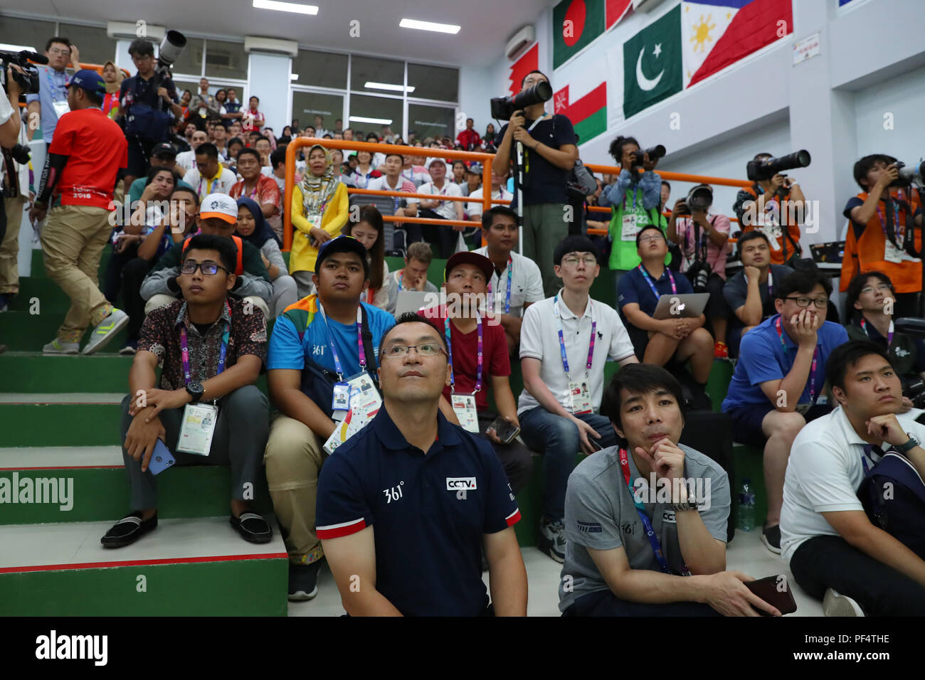 Palembang, Indonesia. 19th Aug, 2018. Gemeral view Shooting 10m Air