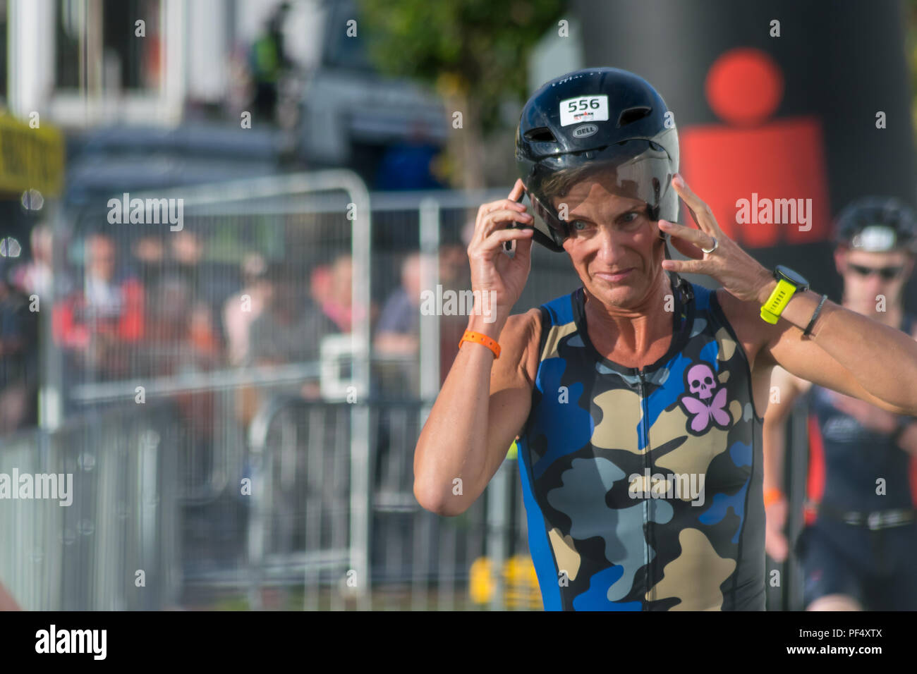 Dublin, Ireland. 19th August, 2018. IronMan Triathlon 70.3 Dun