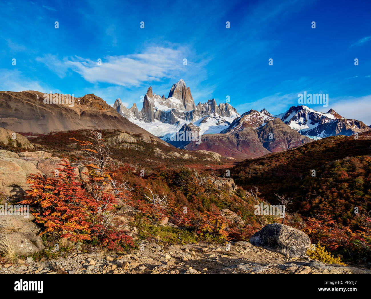 Mount Fitz Roy, Los Glaciares National Park, Santa Cruz Province ...