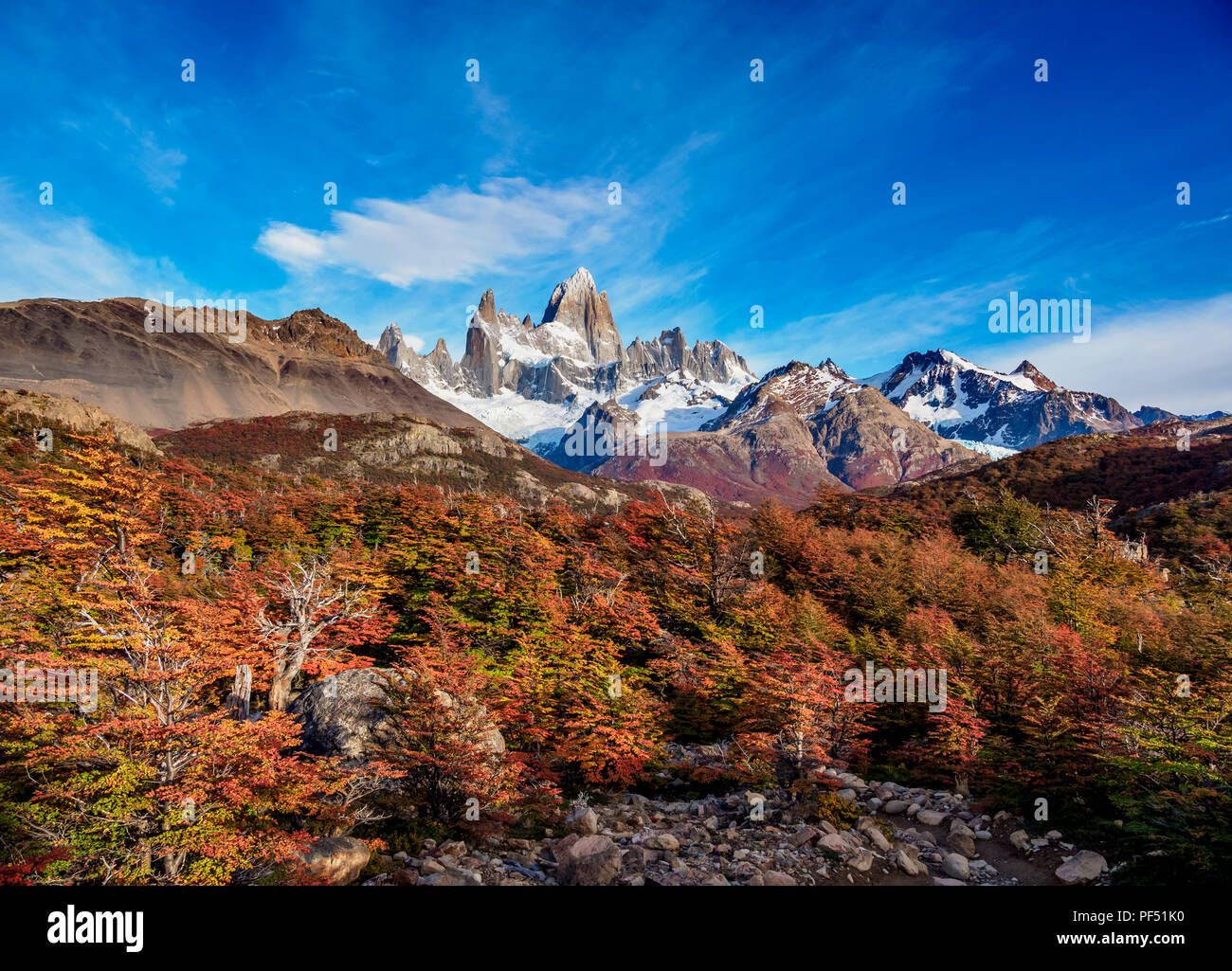 Mount Fitz Roy, Los Glaciares National Park, Santa Cruz Province ...