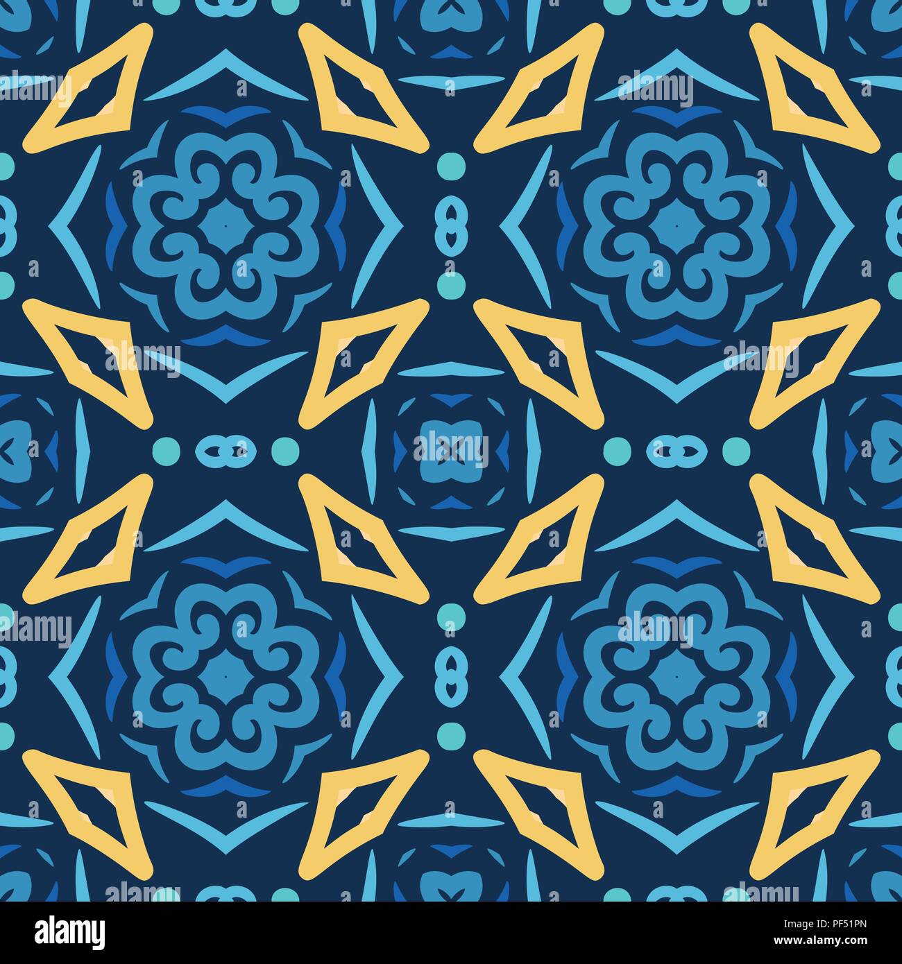 Seamless blue pattern hi-res stock photography and images - Alamy