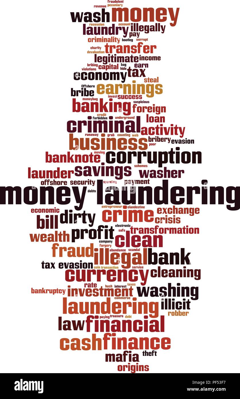 Money laundering word cloud concept. Vector illustration Stock Vector Image & Art Alamy
