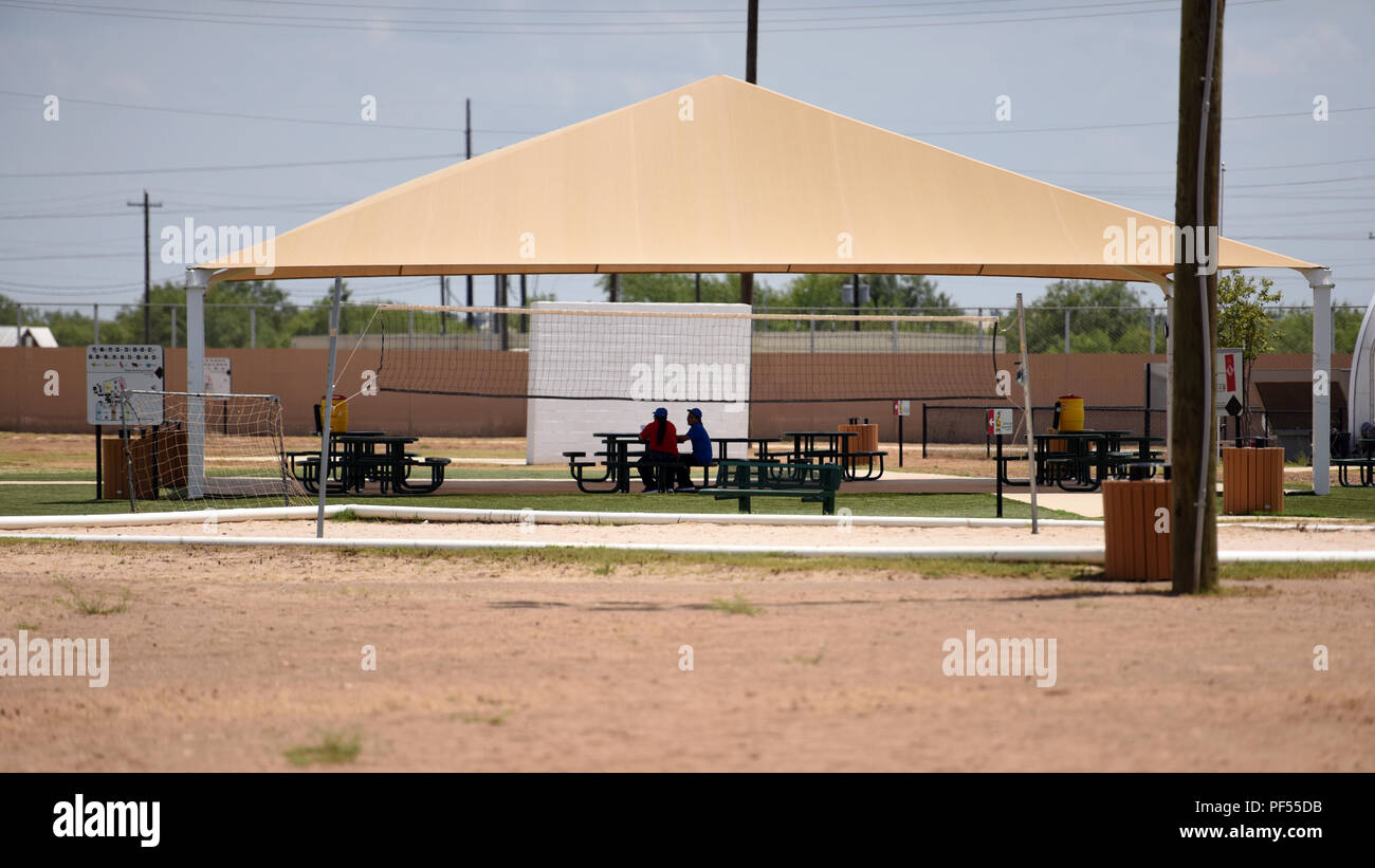 South Texas Family Residential Center Tour Stock Photo Alamy