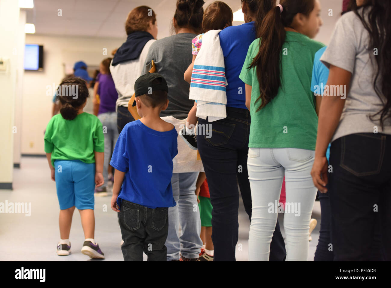 South Texas Family Residential Center Tour Stock Photo Alamy