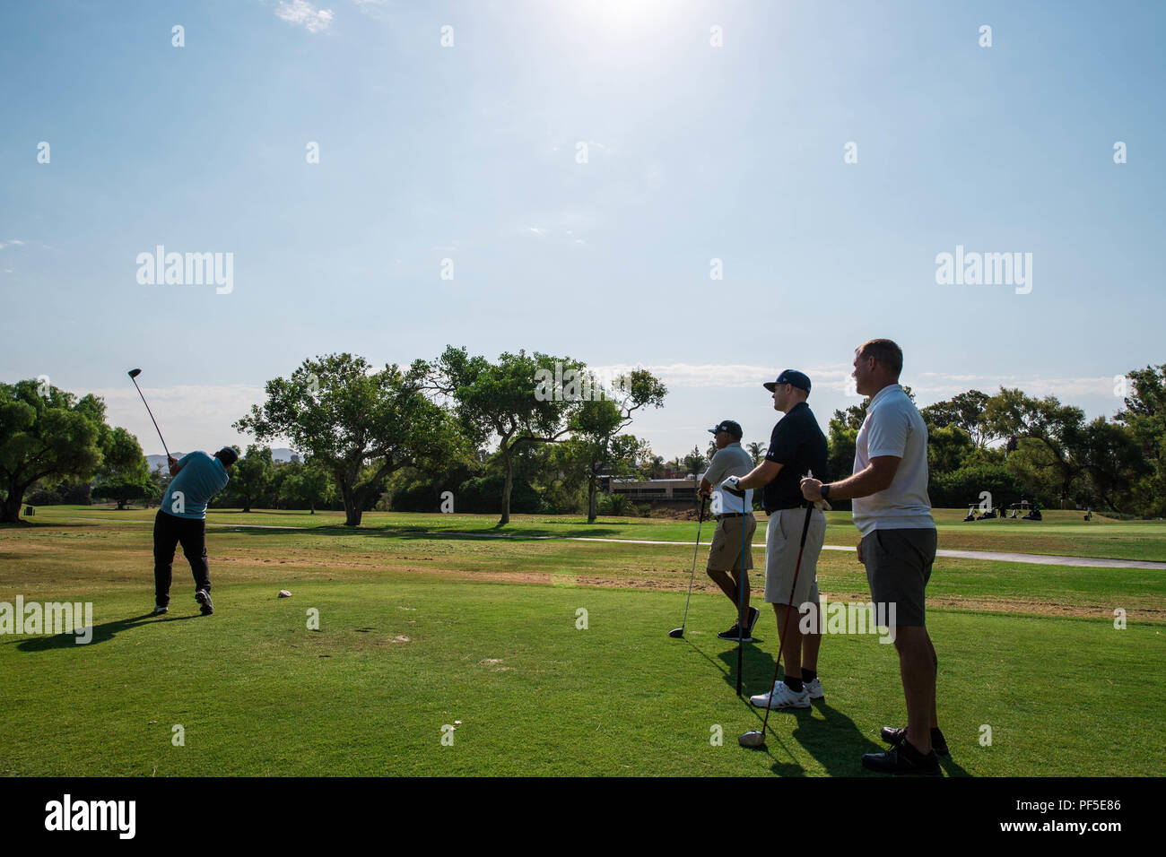 USS Makin Island (LHD 9) team one, participates in a golf tournament