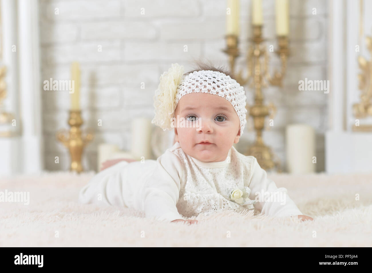Portrait of beautiful cute adorable little girl posing Stock Photo - Alamy