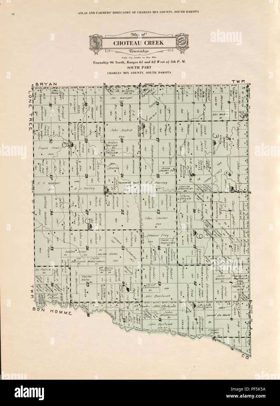 Atlas and farmers' directory of Charles Mix County, South Dakota