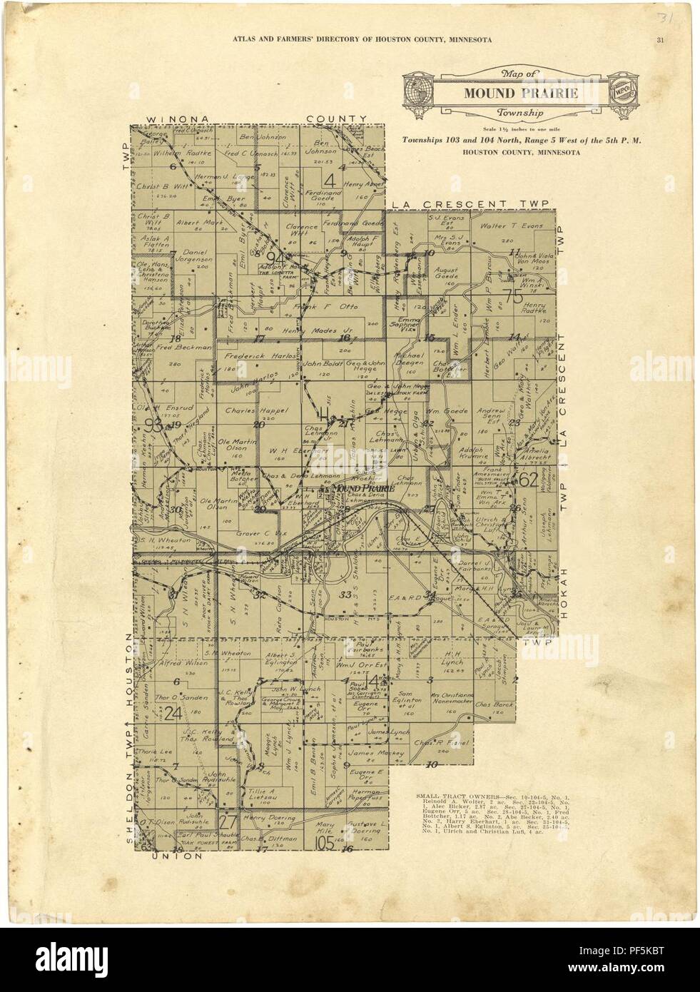 Atlas and farmers' directory of Houston County, Minnesota containing