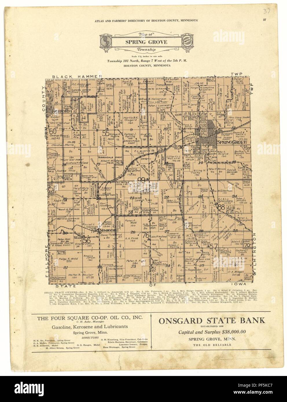 Atlas of Houston County Minnesota 1991: Containing Maps, Plats of