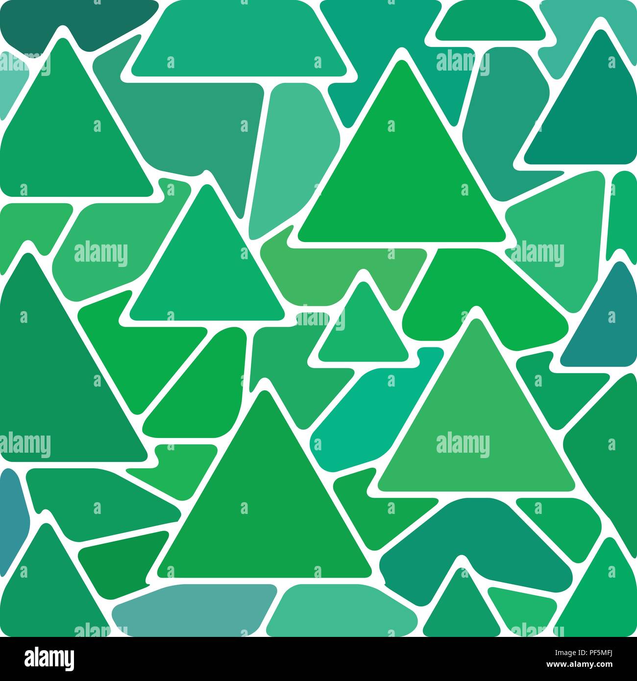 abstract vector stained-glass mosaic background - green triangles Stock ...