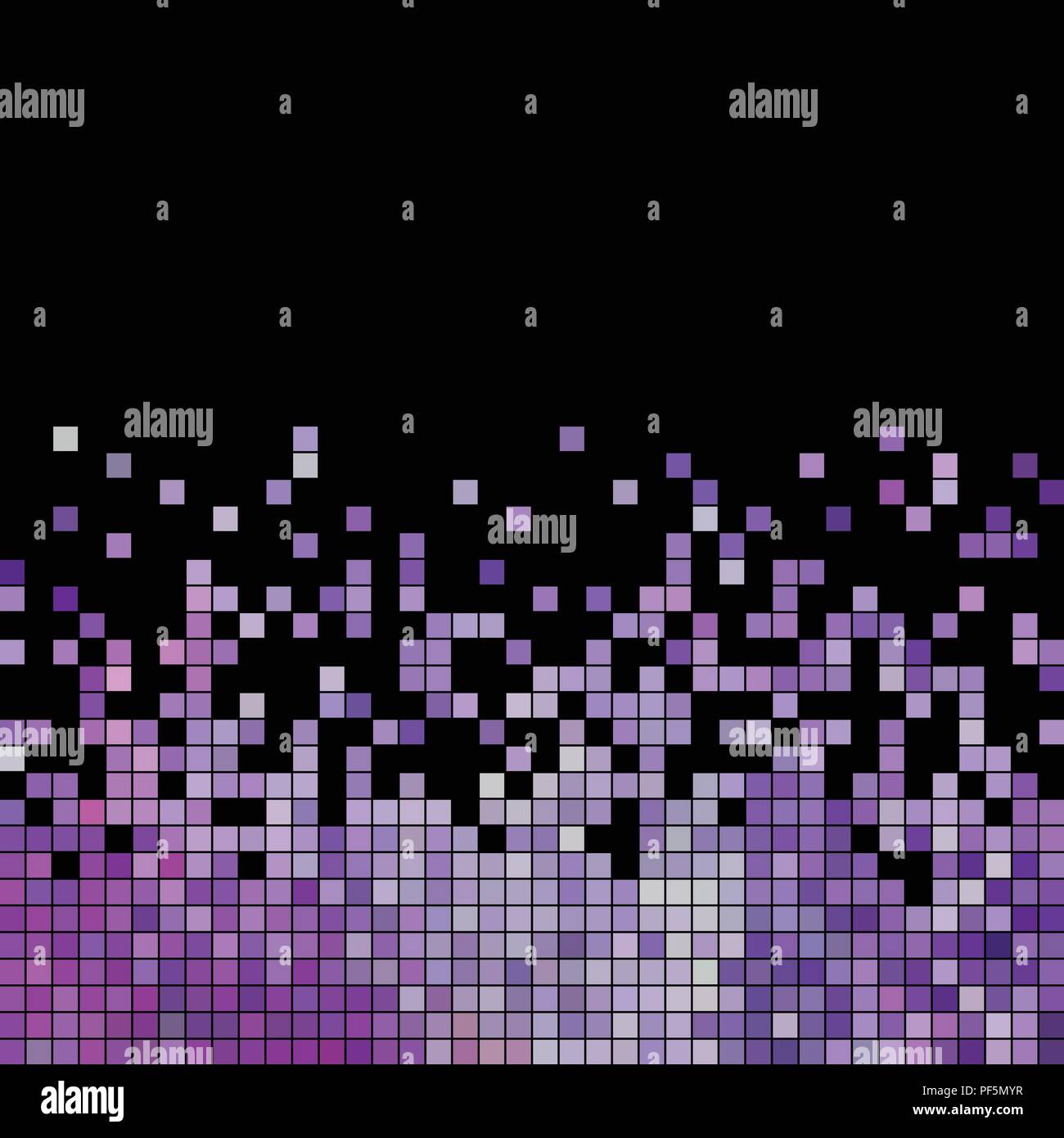 abstract vector square pixel mosaic background - violet Stock Vector ...