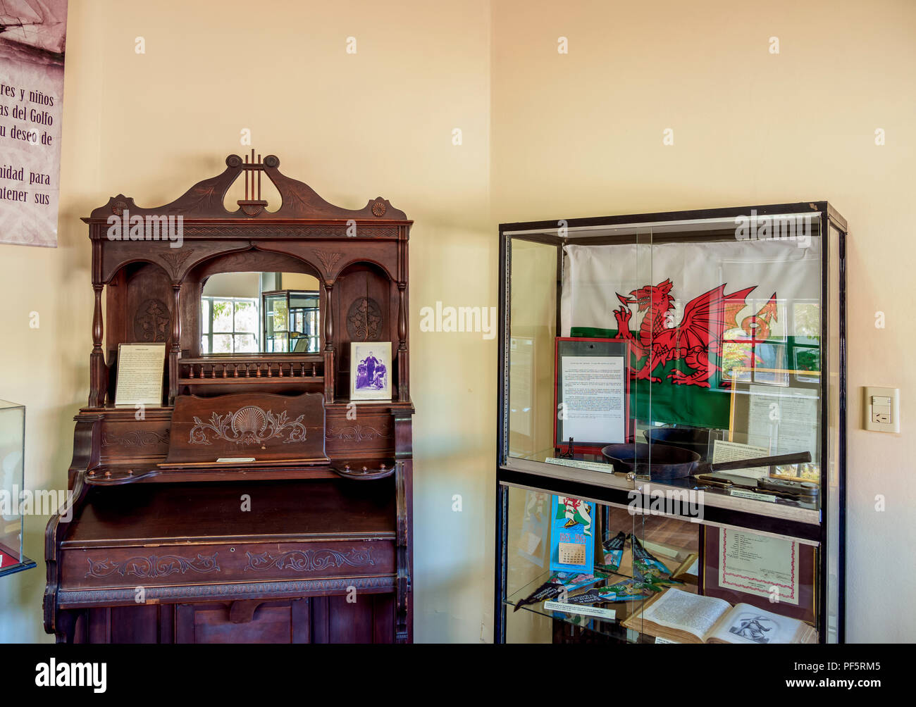 Museo Pueblo de Luis, Welsh People Museum, interior, Trelew, The Welsh Settlement, Chubut Province, Patagonia, Argentina Stock Photo