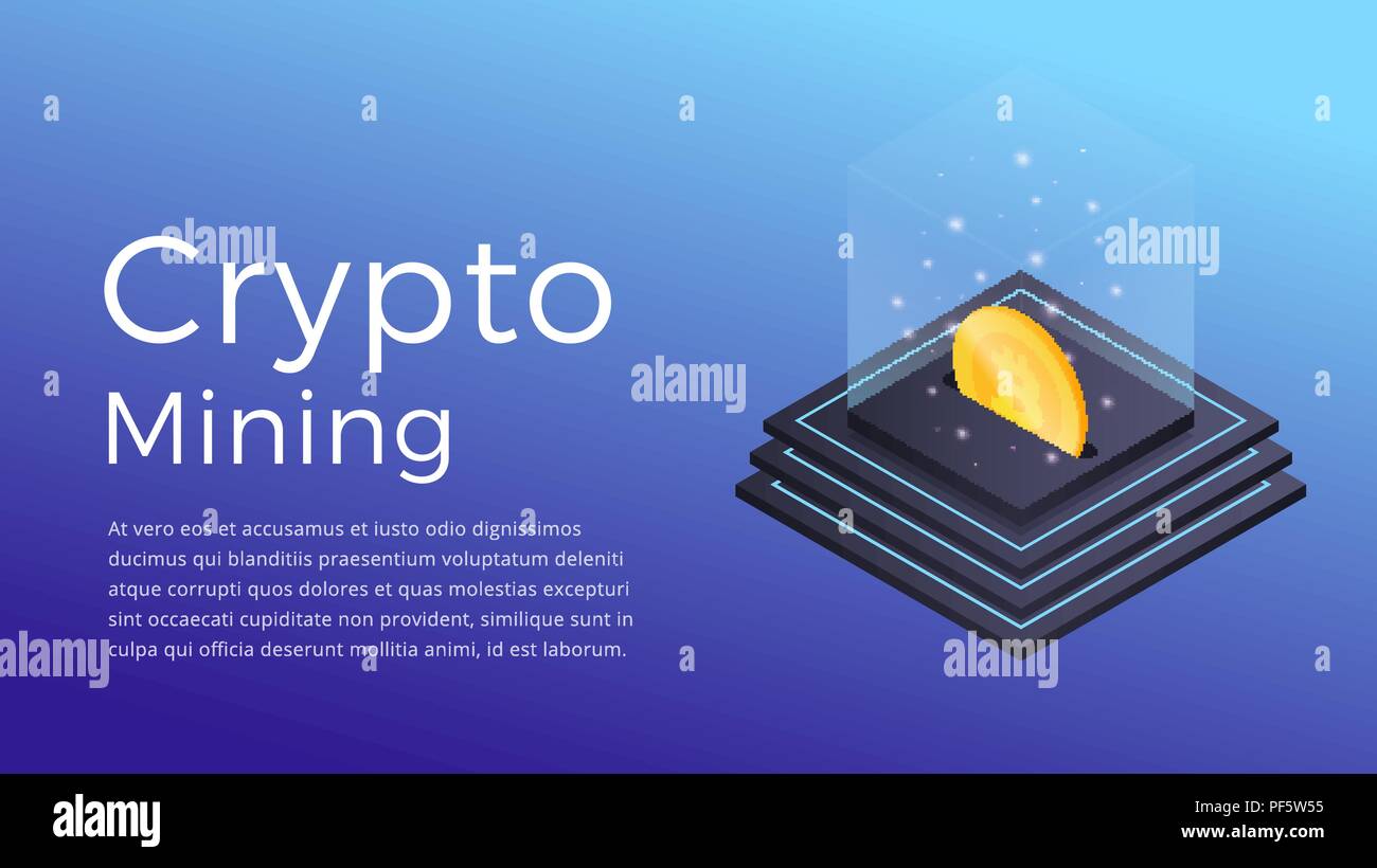 Bitcoin mining farm Stock Vector Images - Alamy