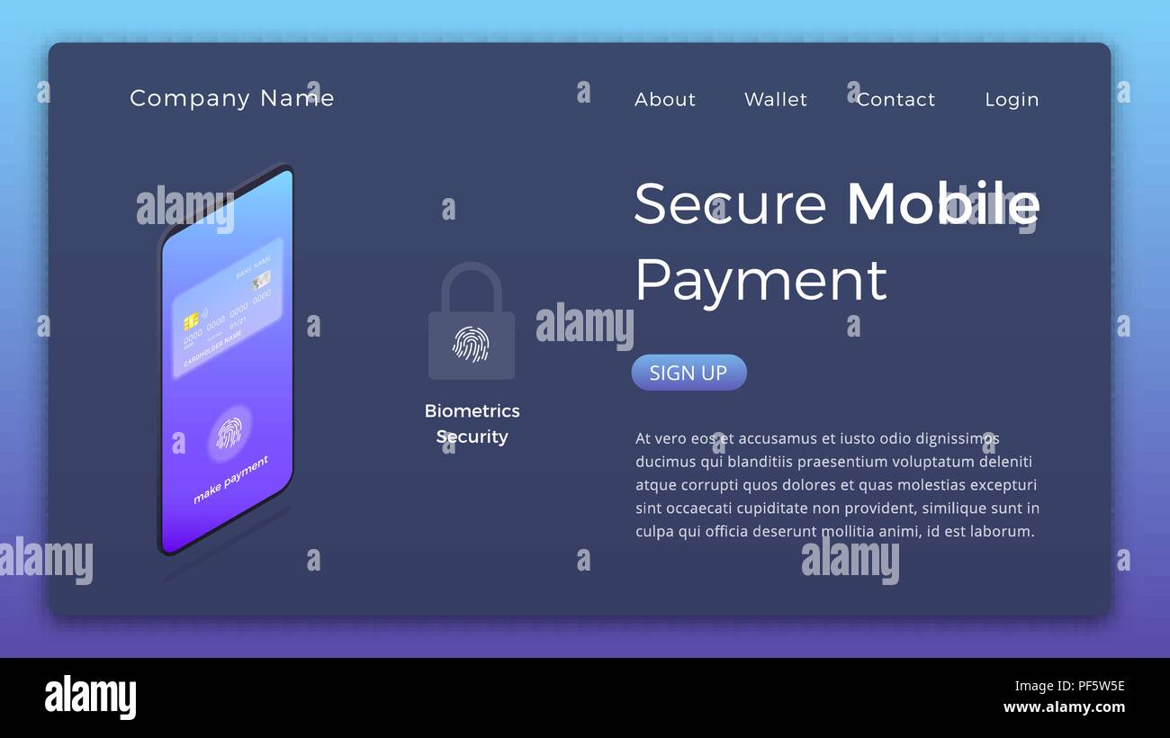 Mobile Payment Isometric Illustration Smartphone Device With