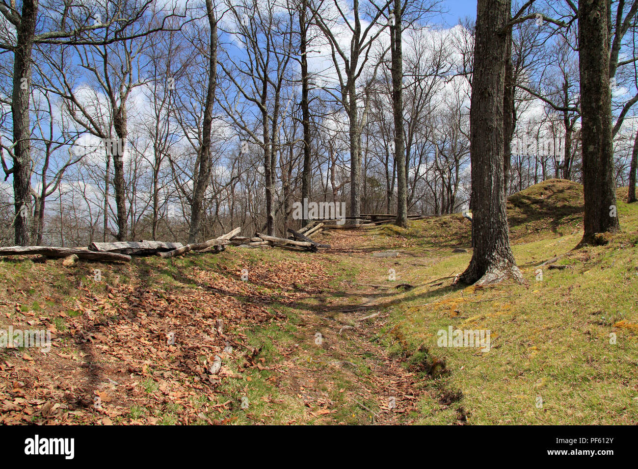 The ruins of Fort Lyons, a Civil War era earthen fort, are still ...