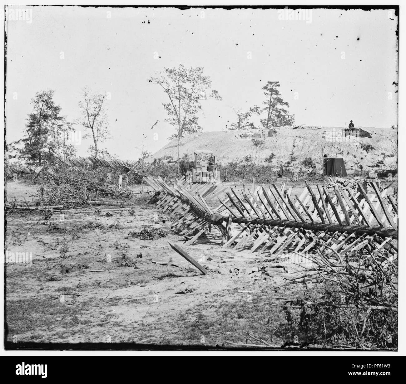 Atlanta, Confederate fortifications. (shown is (Barnard's