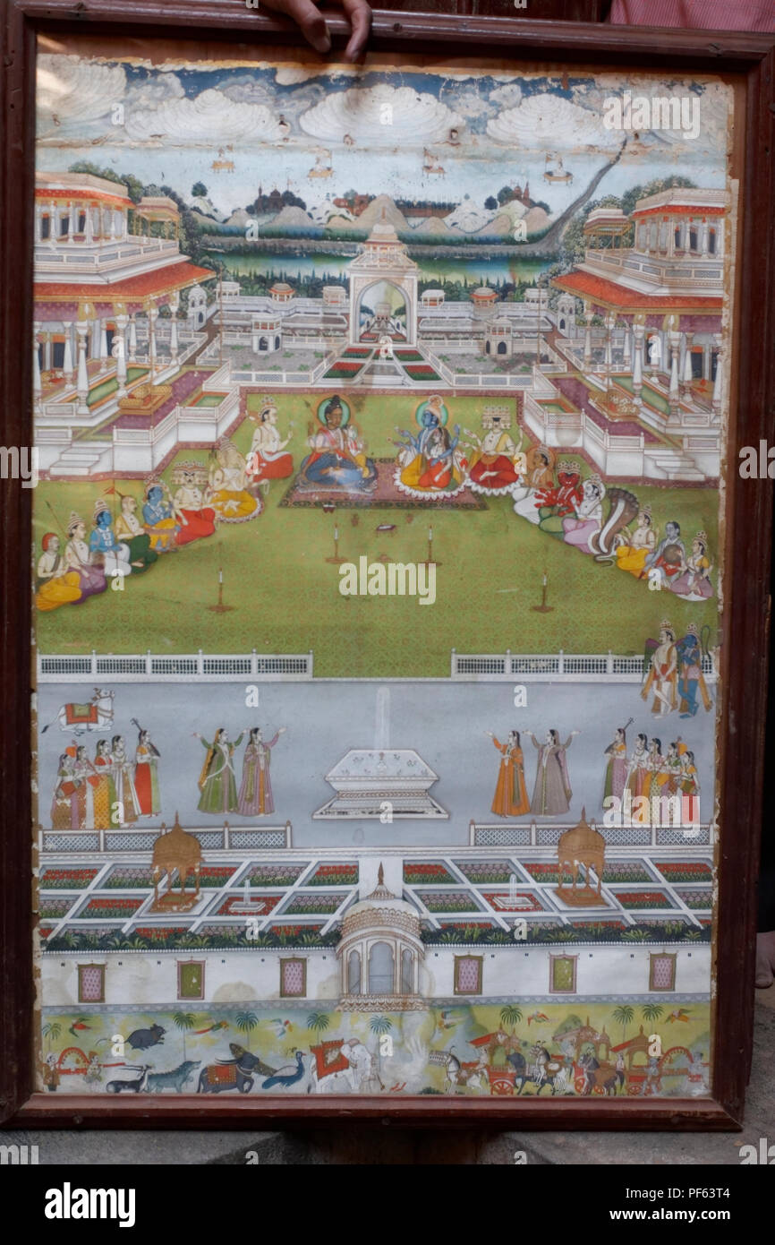 painting Nana Phadnavis Wada ; Menavali ; Wai ; Mahabaleshwar ...