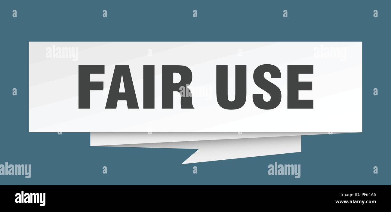fair use sign. fair use paper origami speech bubble. fair use tag. fair ...