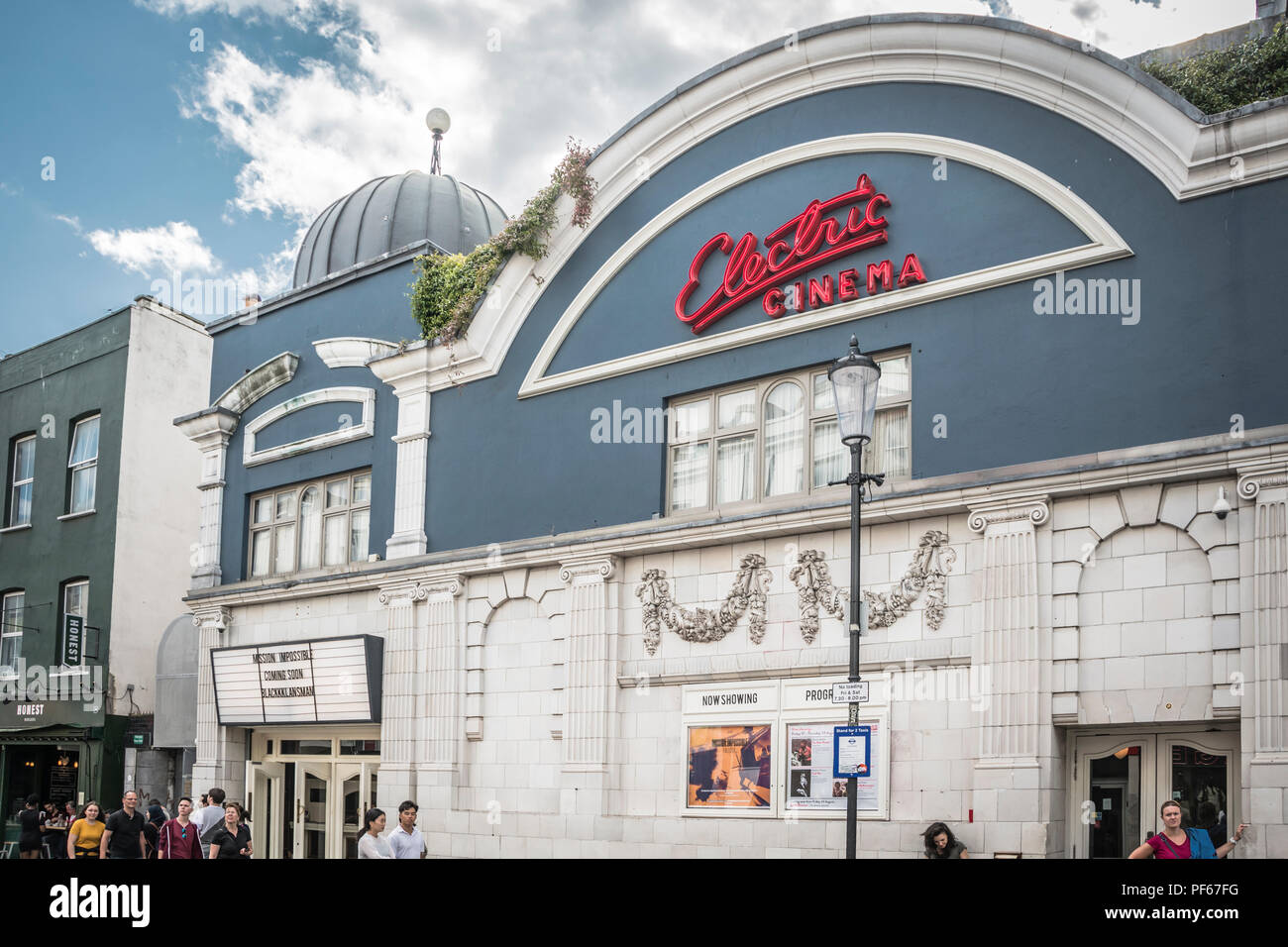 The exterior of the Electric Cinema, Portobello Road, London, England