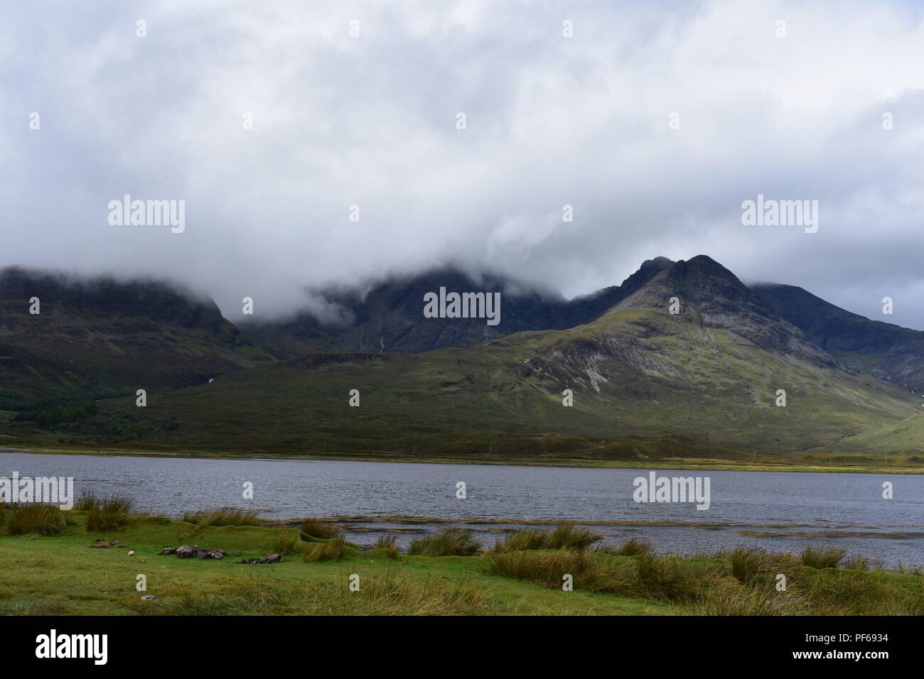 View at Loch Slapin, Isle of Skye, Scotland Stock Photo