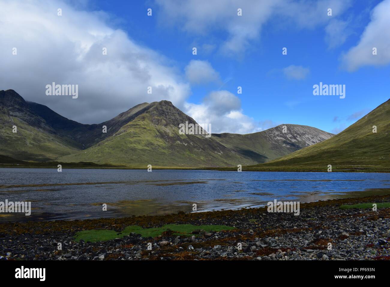 View at Loch Slapin, Isle of Skye, Scotland Stock Photo