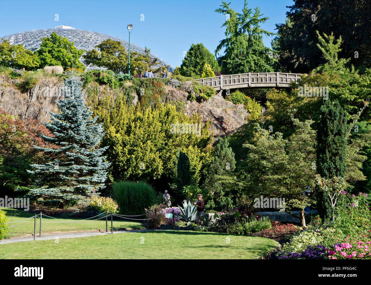 Queen Elizabeth Park in Vancouver, BC Canada. Beautiful sunken gardens