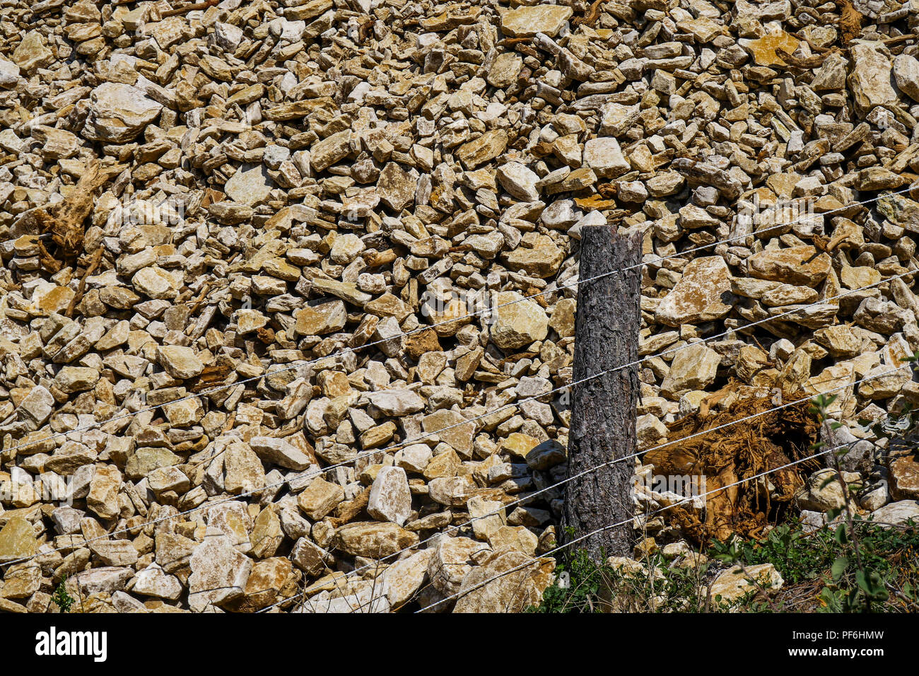 Stone quarry, Eyzahut, Drome, France Stock Photo - Alamy