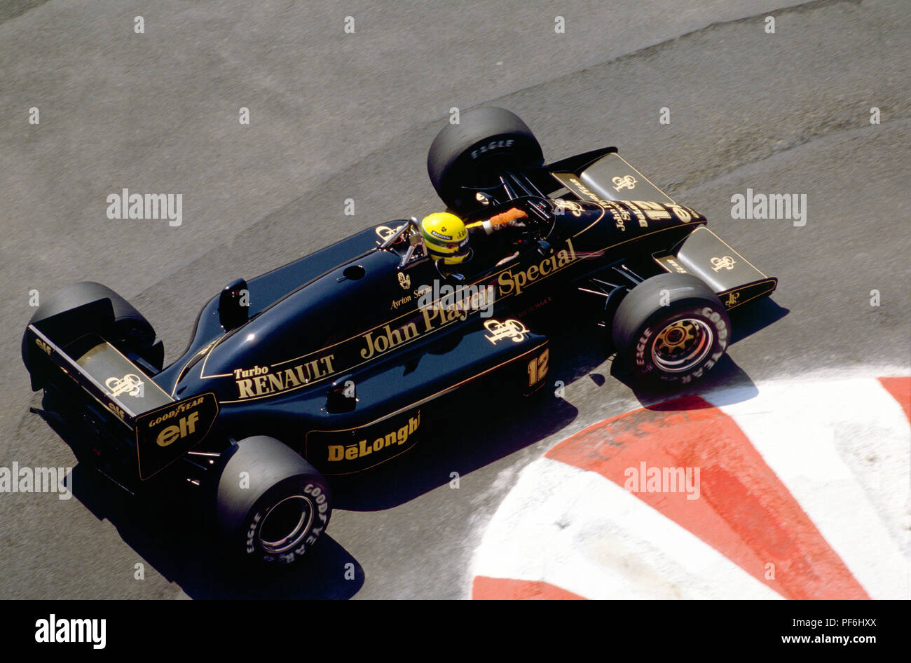 Ayrton Senna 1986 Monaco Grand Prix Stock Photo Alamy