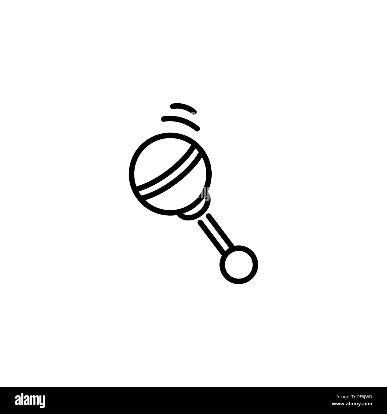 black and white baby rattle