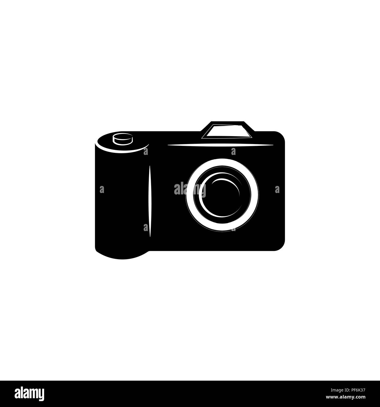 Camera icon vector black on white background Stock Vector Image & Art ...