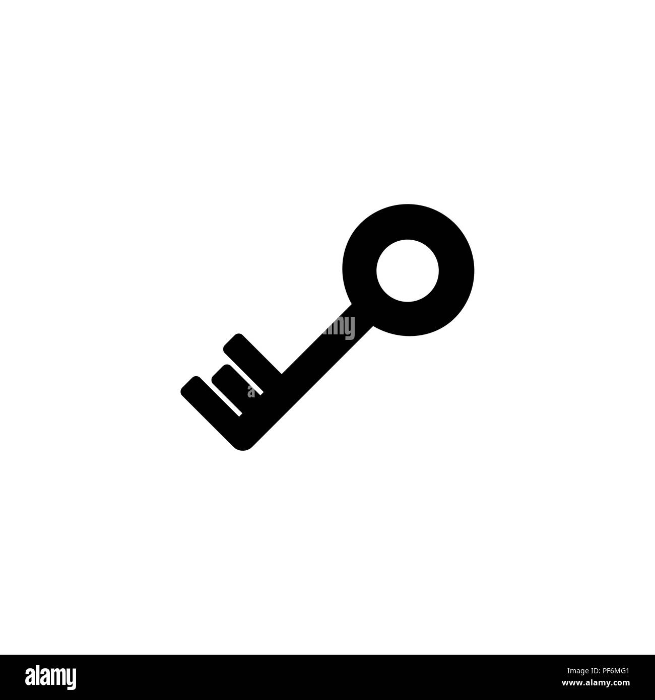 Web icon. Key. vector illustration black on white background Stock ...