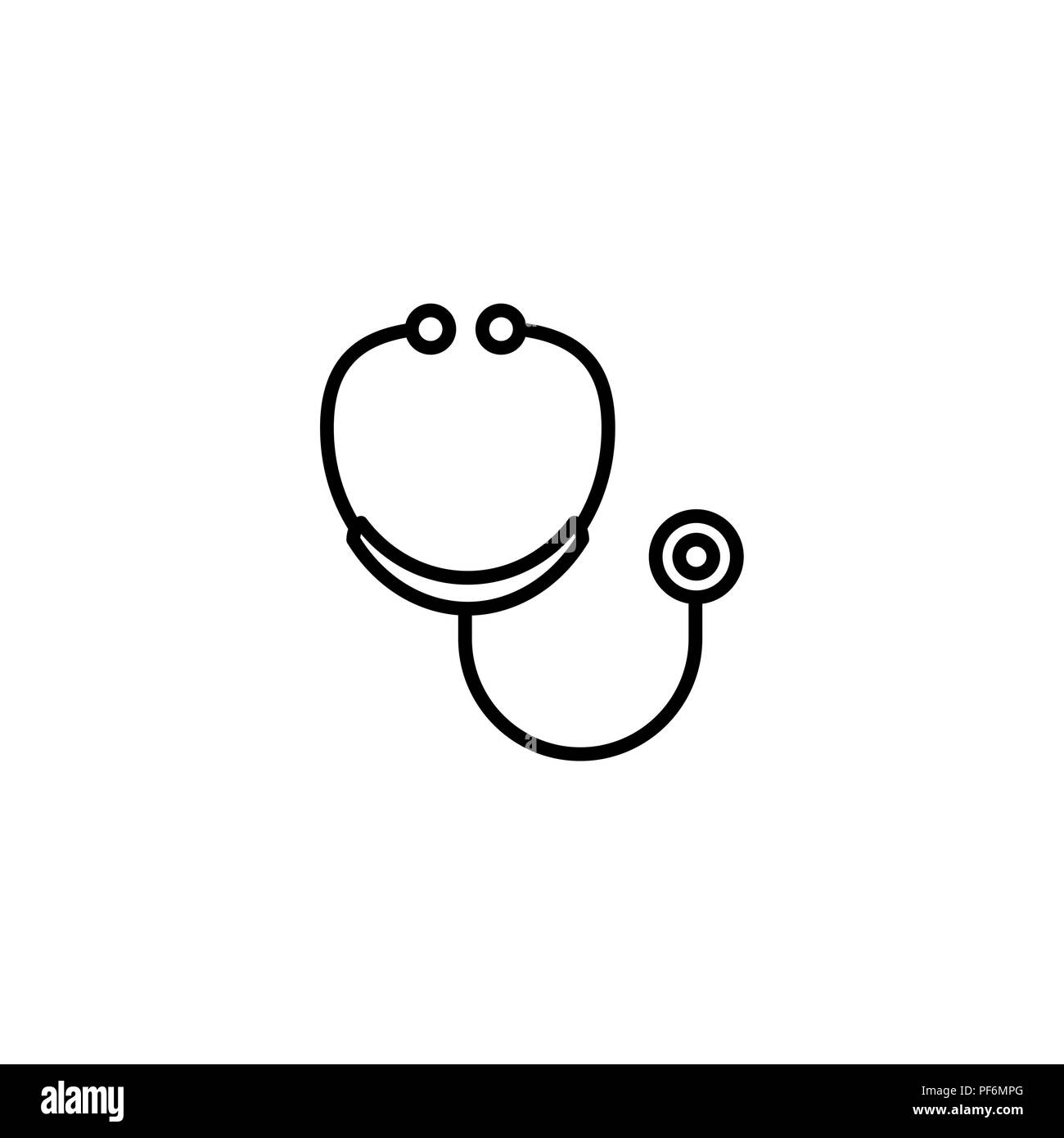 Doctor patient stethoscope to listen Black and White Stock Photos ...