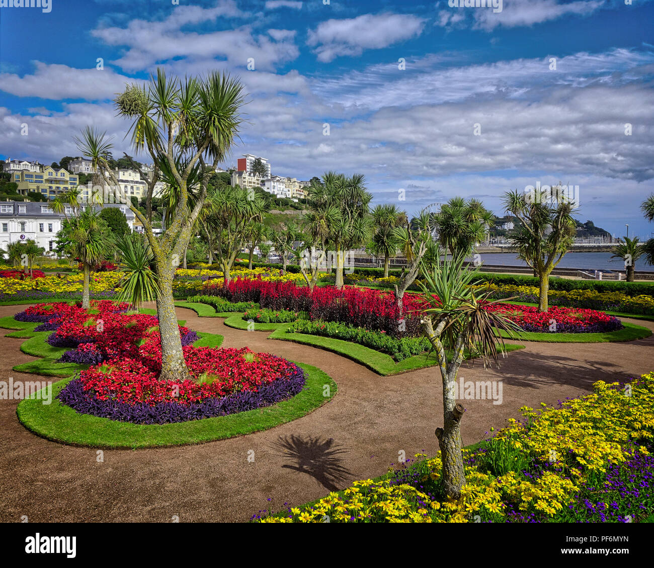 GB - DEVONSHIRE: Abbey Gardens along the popular Torquay Seafront  (HDR-image) Stock Photo