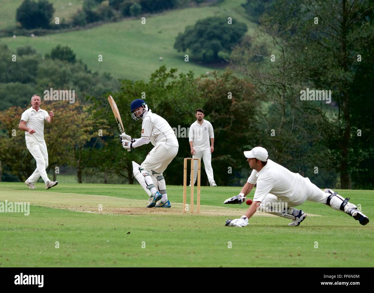 Charlesworth and chisworth cricket hires stock photography and images