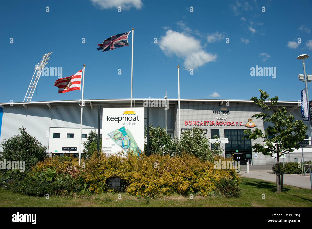 Doncaster Rovers Football Club at Keepmoat Stadium, Doncaster Stock