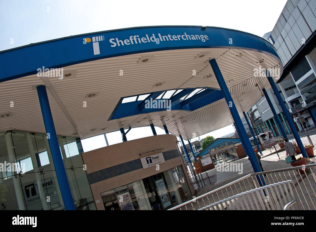 The Sheffield Interchange is the new Sheffield bus station Stock Photo