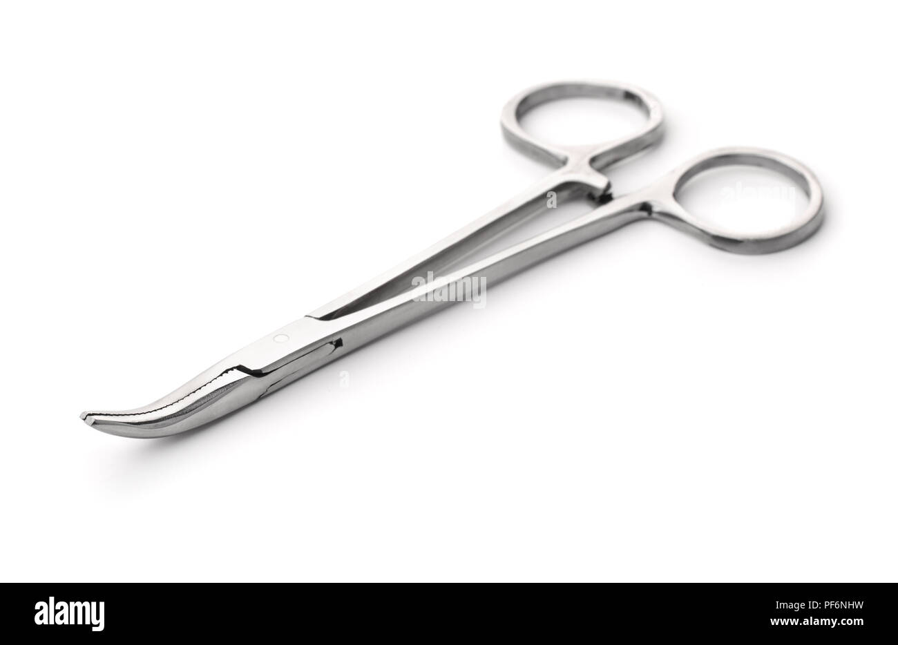 Pair of steel surgical forceps isolated on white Stock Photo - Alamy