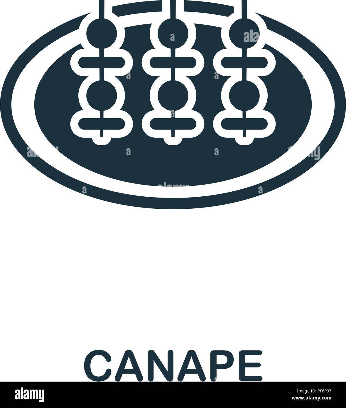 Canape Plate Stock Vector Images Alamy