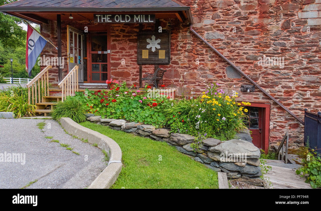 entrance to the Old Red Mill museum and town offices in Jericho