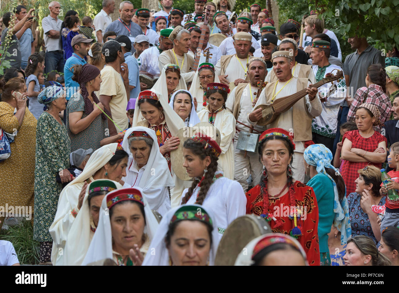 Pamiris celebrating at the 'Roof of the World' festival in Khorog